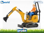 JCB Micro kotrógép 8010 CTS és Férfi figura - BRUDER JCB Micro kotrógép 8010 CTS és Férfi figura - BRUDER