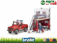 Tűzoltóság Land Rover-rel - BRUDER