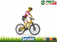 Mountain bike, kerékpárossal BRUDER