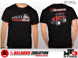 Belarus-MTZ EVOLUTION Póló ( XL ) fekete