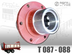 Csigakerékagy hosszú L=165mm T088
