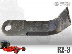 Szárzúzókés VZ szélesség=60mm vastagság=8mm hossz:228mm lyuk_átm.:26mm