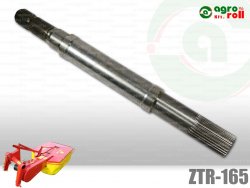 Tengely ZTR-165 6 bordás - sűrű bordás meghajtó rövid