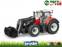 Steyr 6300 Terrus homlokrakodóval - BRUDER