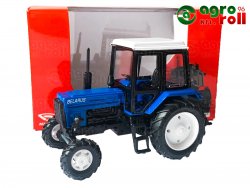 Belarus-MTZ játék traktor (Fém, 1:43) kék/fekete