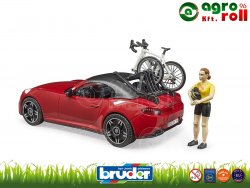 Roadster, országúti kerékpárral és kerékpárossal - BRUDER