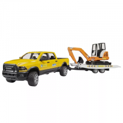 Dodge RAM 2500 Power Wagon terepjáró + utánfutó + kotró