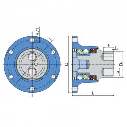IL60-125/6T-2xM20 csapágy FKL  (HORSCH 28232600)