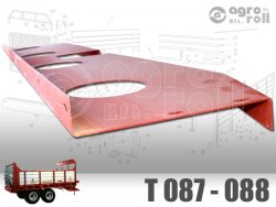 Alsó lemez/fenéklemez 11/23 T088 4 furatos