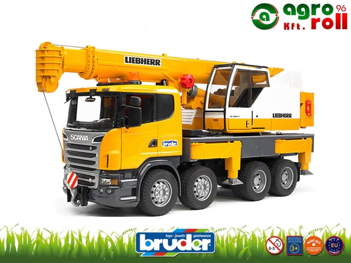 SCANIA R-széria LIEBHERR toronydaruval - BRUDER