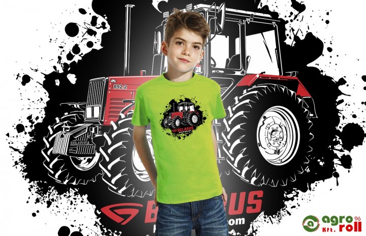 Belarus KID 892  GREEN Gyerek Póló -zöld- (4 éves/98 - 104 cm) S