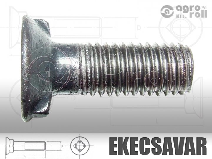 M12x35 körmősfejű csavar Kverneland