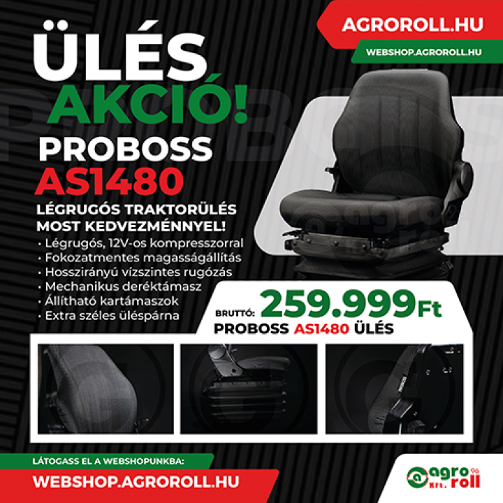 Vezetőülés légpárnás PROBOSS AS1480
