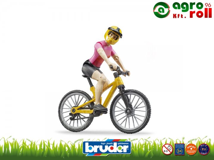 Mountain bike, kerékpárossal BRUDER