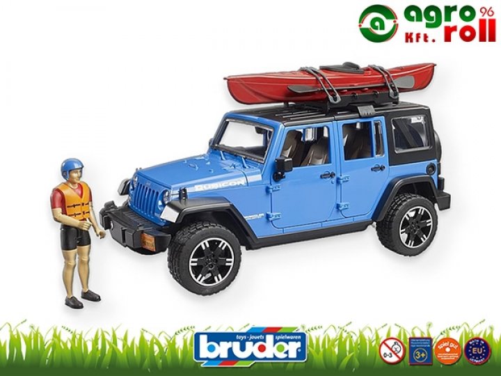 Jeep Wrangler Rubicon Unlimited kajakkal - BRUDER