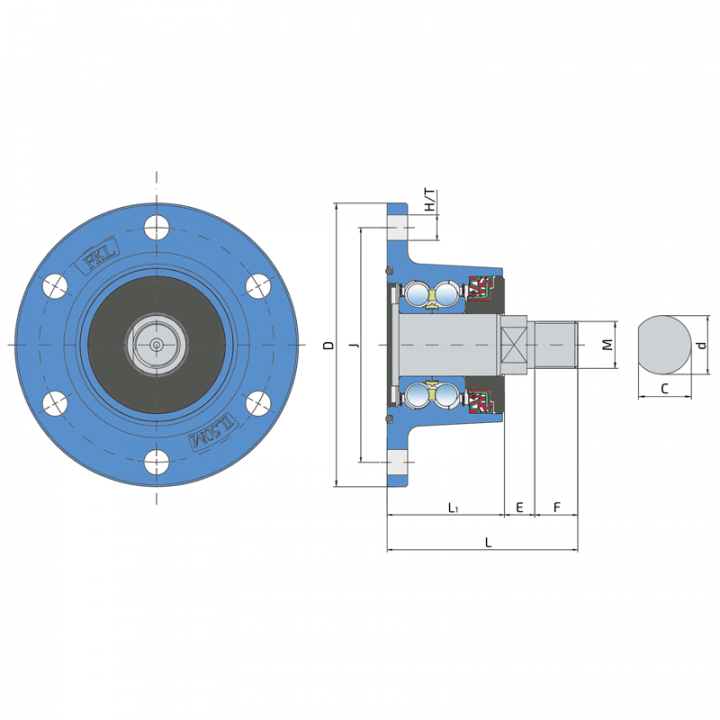 IL50-120/6H-M24x1.5 csapágy FKL BEARING ( EXPOM, AGRISTAL)