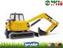 Caterpillar mini markoló + építő munkás BRUDER