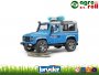 Land Rover Defender rendőrségi Pick-Up terepjáró + rendőr - BRUDER