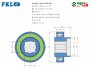 SLE47-16S-2RS Gaspardo csapágy kpl. négyszögletes furat 16,4x16x4  FKL BEARING (PN00039 RBF, PAG14830390 PFI)