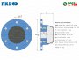 IL20-70/6T-B12 csapágy FKL BEARING 6 furatos(6xM6) átm.70mm d=12,2mm, L=28,5mm  ( 5821020 Lemken SOLITAIR)