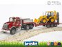 MACK vontató + Tréler + JCB árokásó BRUDER