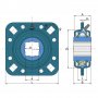 GWST 209PPB29 csapágy FKL BEARING (40-128, FD209RK, ST209 1 1/4SQ KUHN, 822-209C GREAT PLAINS, 84151226 NH, 47451691 CASE, FD209RM KABAT, Q4008320, 40-128 KRAUSE, DHU1-1/4S209 FAFNIR, 311007 QUINSTAR)
